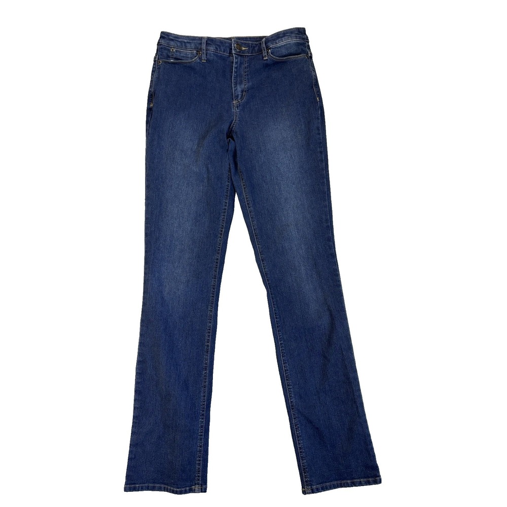 Christopher & Banks Women's 4 Long Blue Jeans Classic Everyday Essential Capsule